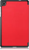 Lunso - Geschikt voor Lenovo Tab M8 Gen 4 (8 inch) - Tri-Fold Bookcase hoes - Rood