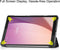 Lunso - Geschikt voor Lenovo Tab M8 Gen 4 (8 inch) - Tri-Fold Bookcase hoes - Don't Touch