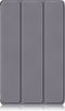 Lunso - Geschikt voor Lenovo Tab M8 Gen 4 (8 inch) - Tri-Fold Bookcase hoes - Grijs