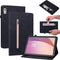 Lunso - Geschikt voor Lenovo Tab M9 (9 inch) - Luxe Bookcase hoes - Zwart