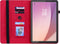 Lunso - Geschikt voor Lenovo Tab M9 (9 inch) - Luxe Bookcase hoes - Rood
