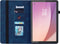 Lunso - Geschikt voor Lenovo Tab M9 (9 inch) - Luxe Bookcase hoes - Donkerblauw