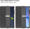Lunso - Geschikt voor Lenovo Tab P11 Pro Gen 2 (2e generatie) - Tri-Fold Bookcase hoes - Zwart