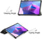 Lunso - Geschikt voor Lenovo Tab P11 Pro Gen 2 (2e generatie) - Tri-Fold Bookcase hoes - Grijs