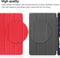 Lunso - Geschikt voor Lenovo Tab P11 Pro Gen 2 (2e generatie) - Tri-Fold Bookcase hoes - Rood