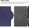 Lunso - Geschikt voor Lenovo Tab P11 Pro Gen 2 (2e generatie) - Tri-Fold Bookcase hoes - Donkerblauw