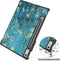 Lunso - Geschikt voor Lenovo Tab P11 Pro Gen 2 (2e generatie) - Tri-Fold Bookcase hoes - Van Gogh Amandelbloesem