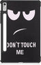 Lunso - Geschikt voor Lenovo Tab P11 Pro Gen 2 (2e generatie) - Tri-Fold Bookcase hoes - Don't Touch