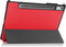 Lunso - Geschikt voor Lenovo Tab P11 Pro Gen 2 (2e generatie) - Tri-Fold Bookcase hoes - Rood