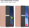 Lunso - Geschikt voor Lenovo Tab P12 Pro - Tri-Fold Bookcase hoes - Rose Goud (niet voor de Geschikt voor Lenovo Tab P12)