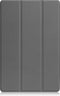 Lunso - Geschikt voor Lenovo Tab P12 Pro - Tri-Fold Bookcase hoes - Grijs (niet voor de Geschikt voor Lenovo Tab P12)