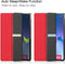 Lunso - Geschikt voor Lenovo Tab P12 Pro - Tri-Fold Bookcase hoes - Rood (niet voor de Geschikt voor Lenovo Tab P12)