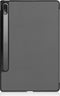 Lunso - Geschikt voor Lenovo Tab P12 Pro - Tri-Fold Bookcase hoes - Grijs (niet voor de Geschikt voor Lenovo Tab P12)