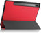 Lunso - Geschikt voor Lenovo Tab P12 Pro - Tri-Fold Bookcase hoes - Rood (niet voor de Geschikt voor Lenovo Tab P12)