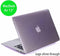 Lunso Geschikt voor MacBook Air 13 inch (2010-2017) cover hoes - case - Glanzend Paars