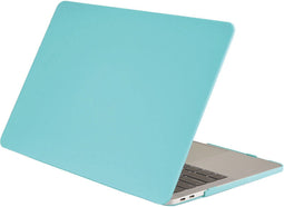 Lunso Geschikt voor MacBook Air 13 inch (2010-2017) cover hoes - case - Mat Cyaan