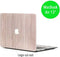 Lunso Geschikt voor MacBook Air 13 inch (2010-2017) cover hoes - case - houtlook lichtbruin