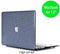 Lunso Geschikt voor MacBook Air 13 inch (2010-2017) cover hoes - case - glitter blauw