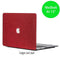 Lunso Geschikt voor MacBook Air 13 inch (2010-2017) cover hoes - case - glitter rood