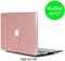 Lunso Geschikt voor MacBook Air 13 inch (2010-2017) cover hoes - case - glitter roze