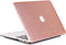 Lunso Geschikt voor MacBook Air 13 inch (2010-2017) cover hoes - case - glitter roze