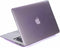 Lunso Geschikt voor MacBook Air 13 inch (2010-2017) cover hoes - case - Glanzend Paars