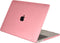 Lunso Geschikt voor MacBook Air 13 inch (2018-2019) cover hoes - case - Mat Lichtroze