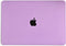 Lunso Geschikt voor MacBook Air 13 inch (2018-2019) cover hoes - case - Mat Paars
