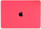Lunso Geschikt voor MacBook Air 13 inch (2018-2019) cover hoes - case - Mat Fuchsia