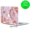 Lunso Geschikt voor MacBook Air 13 inch (2018-2019) cover hoes - case - Marble Finley