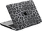 Lunso Geschikt voor MacBook Air 13 inch (2018-2019) cover hoes - case - Leopard Pattern White