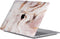 Lunso Geschikt voor MacBook Air 13 inch (2018-2019) cover hoes - case - Marble Vera