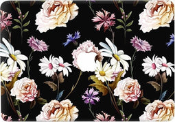 Lunso Geschikt voor MacBook Air 13 inch (2018-2020) vinyl sticker - Flower Bouquet