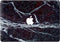 Lunso Geschikt voor MacBook Air 13 inch (2018-2020) vinyl sticker - Marble Rocco