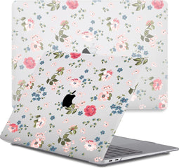 Lunso Geschikt voor MacBook Air 13 inch M1 (2020) cover hoes - case - Flower Boutique