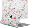 Lunso Geschikt voor MacBook Air 13 inch M1 (2020) cover hoes - case - Flower Boutique