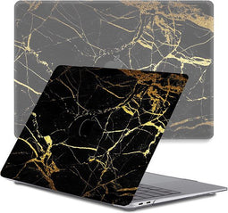 Lunso Geschikt voor MacBook Air 13 inch M1 (2020) cover hoes - case - Marble Nova