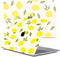 Lunso Geschikt voor MacBook Air 13 inch M1 (2020) cover hoes - case - Squeezy Lemon