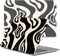 Lunso Geschikt voor MacBook Air 13 inch M1 (2020) cover hoes - case - Vanilla Swirl