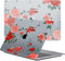 Lunso Geschikt voor MacBook Air 13 inch M1 (2020) cover hoes - case - Red Roses