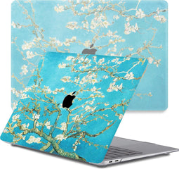Lunso Geschikt voor MacBook Air 13 inch M1 (2020) cover hoes - case - Van Gogh Amandelbloesem