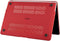 Lunso Geschikt voor MacBook Air 13 inch M1 (2020) cover hoes - case - Mat Bordeaux Rood