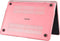 Lunso Geschikt voor MacBook Air 13 inch M1 (2020) cover hoes - case - Mat Lichtroze