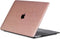 Lunso Geschikt voor MacBook Air 13 inch M1 (2020) cover hoes - case - Glitter Rose Goud