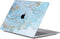 Lunso Geschikt voor MacBook Air 13 inch M1 (2020) cover hoes - case - Marble Ariel