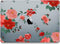 Lunso Geschikt voor MacBook Air 13 inch M1 (2020) cover hoes - case - Red Roses