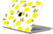 Lunso Geschikt voor MacBook Air 13 inch M1 (2020) cover hoes - case - Squeezy Lemon