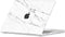 Lunso Geschikt voor MacBook Air 13 inch M2/M3 (2022-2024) cover hoes - case - Marble Vana