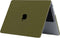 Lunso Geschikt voor MacBook Air 13 inch M2/M3 (2022-2024) cover hoes - case - Sand Army Green
