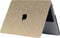 Lunso Geschikt voor MacBook Air 13 inch M2/M3 (2022-2024) cover hoes - case - Glitter Goud